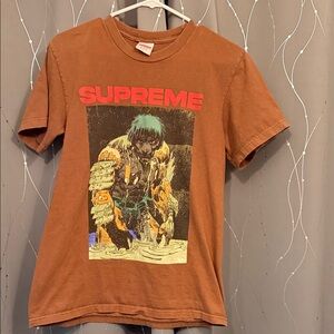 Supreme Brown Tee with Graphic Print
